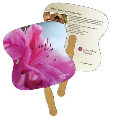 Hourglass Fan w/ Wooden Stick (2 Sides)